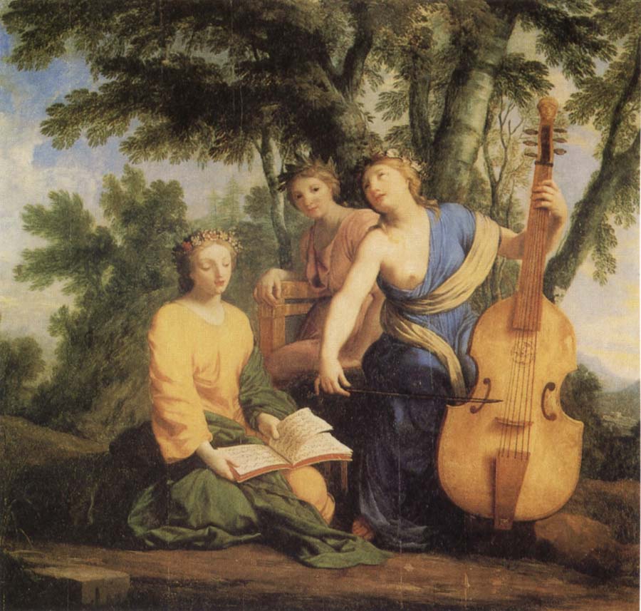 Eustache Le Sueur Meplomene Erato und Polymnia